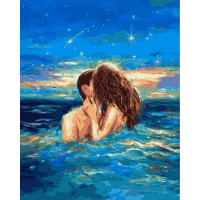 VP1374 Картина за номерами Обійми русалки Babylon