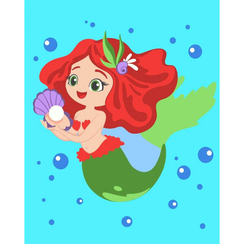 ASK055 Картина за номерами Русалонька ArtStory
