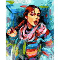 BK-GX43672 Розмальовка за номерами Тінейджерка Rainbow Art BK-GX43672 Розмальовка за номерами Тінейджерка Rainbow Art