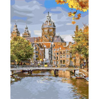 SR-B-SY6248 Малювання за номерами Осінь над містомStrateg SR-B-SY6248 Малювання за номерами Осінь над містомStrateg