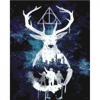 SR-B-SY6507 Картина за номерами Массонський олень (із золотою фарбою)Strateg SR-B-SY6507 Картина за номерами Массонський олень (із золотою фарбою)Strateg