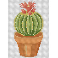 Картина алмазами Dream Art Круглий кактус (12 х 17 см) (DA-31654M, Без підрамника)