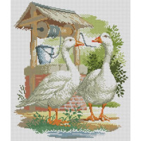 Алмазна живопис Dream Art Гуси (35 х 41 см) (DA-31701, Без підрамника)