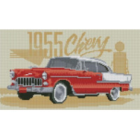 Картина алмазами Dream Art Ретро машина (22 х 38 см) (DA-31708, Без підрамника)