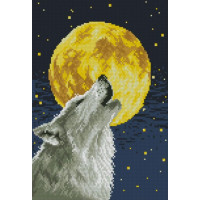 Картина зі страз Dream Art Повний місяць (26 х 37 см) (DA-31719, Без підрамника)