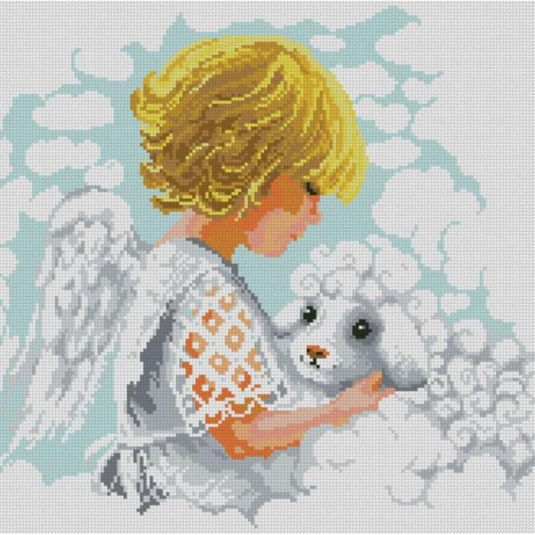 Мозаїка алмазна Dream Art Ангел із овець (41 х 41 см) (DA-31813, Без підрамника)