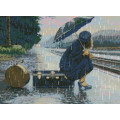 Алмазна живопис Dream Art На пероні (40 х 54 см) (DA-31814, Без підрамника)