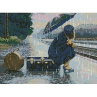 Алмазна живопис Dream Art На пероні (40 х 54 см) (DA-31814, Без підрамника)
