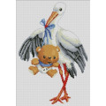Набір алмазної мозаїки Dream Art Лелека з малюком (29 х 41 см) (DA-31858, Без підрамника)