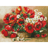 Мозаїка алмазна Rainbow Art Маки й ромашки (EJ1387, На підрамнику) Мозаїка алмазна Rainbow Art Маки й ромашки (EJ1387, На підрамнику)