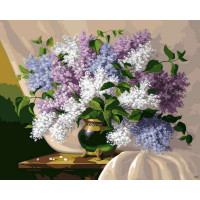 VP113 Картини за номерами Букет бузку на столі Babylon VP113 Картини за номерами Букет бузку на столі Babylon