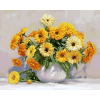 VP574 Картина за номерами Жовті гербери Babylon VP574 Картина за номерами Жовті гербери Babylon