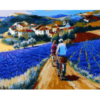 MR-Q874 Картина розмальовка Прогулянка лавандовими полямиMariposa MR-Q874 Картина розмальовка Прогулянка лавандовими полямиMariposa