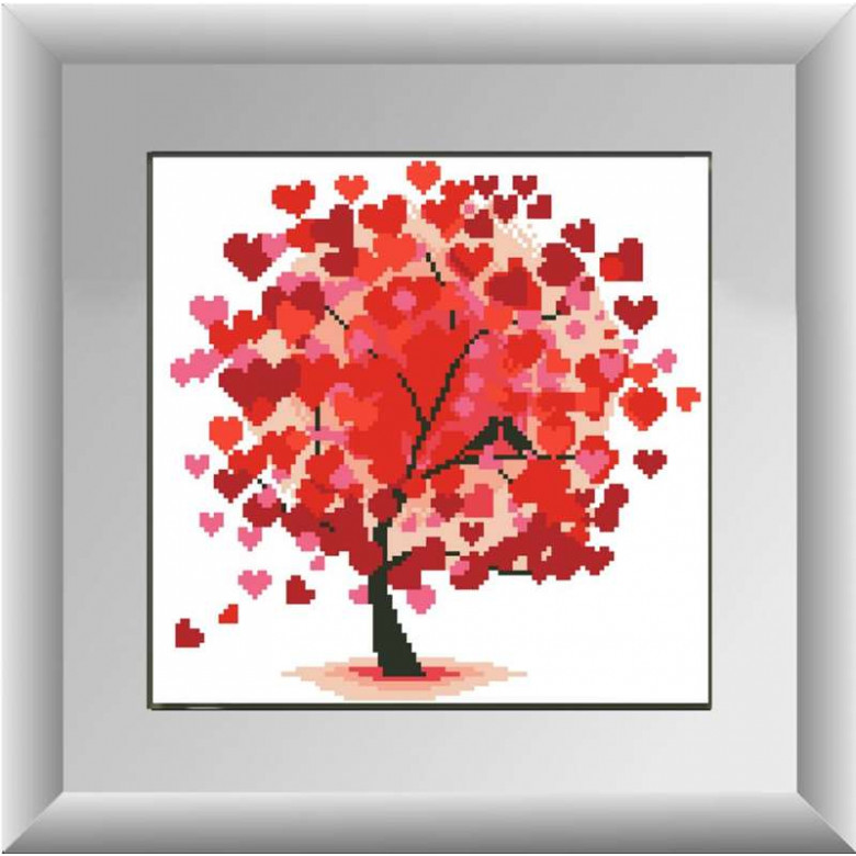 Алмазна живопис Dream Art Дерево кохання (повна зашивка, квадратне каміння) (DA-30256, Без підрамника)