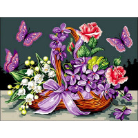 VK071 Картина за номерами Кошик конвалії Babylon VK071 Картина за номерами Кошик конвалії Babylon