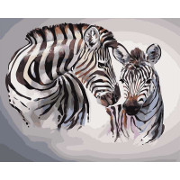 AS0432 Забарвлення за цифрами Зебри ArtStory AS0432 Забарвлення за цифрами Зебри ArtStory