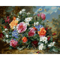 VP1049 Картина за номерами Розкішні троянди Babylon VP1049 Картина за номерами Розкішні троянди Babylon