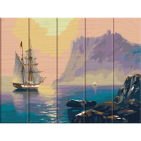 ASW038 Картина за номерами на дереві Бухта ArtStory
