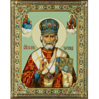 BK-GX9790 Картини за номерами Ікона Микола Чудотворець