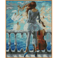 Алмазна мозаїка Babylon Віолончелістка (ST218-VK, На підрамнику)