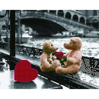 GZS1022 Алмазна картина Закохані ведмедики Rainbow Art GZS1022 Алмазна картина Закохані ведмедики Rainbow Art