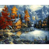 VPS1151 Картина за номерами Осіннє озеро Babylon VPS1151 Картина за номерами Осіннє озеро Babylon