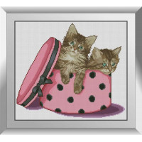 Діамантова техніка Dream Art Близнюки (кошенята) (DA-31418, Без підрамника)