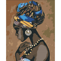 0016Л1 Картина за номерами Прикраси Африки (Без коробки) Bambino 0016Л1 Картина за номерами Прикраси Африки (Без коробки) Bambino