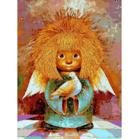 VK286 Живопис за номерами Сонячний янгол з пташкою Babylon VK286 Живопис за номерами Сонячний янгол з пташкою Babylon