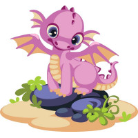 ASK043 Картина за номерами Дракоша ArtStory