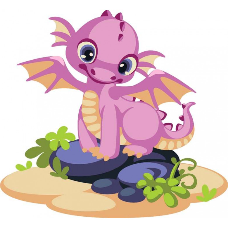 ASK043 Картина за номерами Дракоша ArtStory