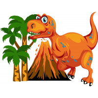 ASK047 Картина за номерами Тиранозавр ArtStory