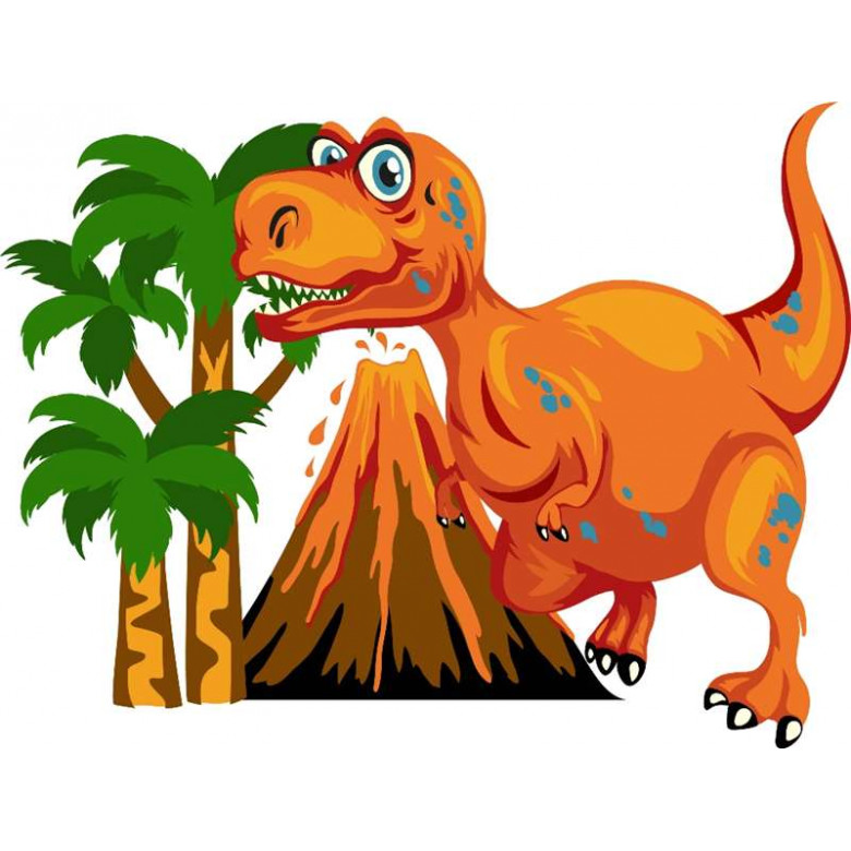 ASK047 Картина за номерами Тиранозавр ArtStory