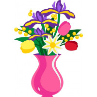 ASK051 Картина за номерами Весняний букет ArtStory