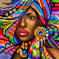 Картина зі страз ТМ Алмазна мозаїка Яскрава дівчина (DM-412, Без підрамника) Картина зі страз ТМ Алмазна мозаїка Яскрава дівчина (DM-412, Без підрамника)