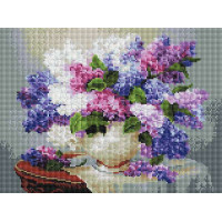 Алмазна вишивка ColorArt Сирень у вазі (CLR-PST408, На підрамнику)