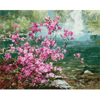 BK-GX8473 Картина за номерами Квітучий кущ біля водиRainbow Art BK-GX8473 Картина за номерами Квітучий кущ біля водиRainbow Art