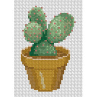 Картина мозаїка Dream Art Кактус 4 (12 х 17 см) (DA-31655M, Без підрамника)