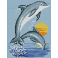 Набір алмазної вишивки Dream Art Дельфінчики (32 х 42 см) (DA-31668, Без підрамника)