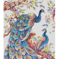 Картина мозаїка Dream Art Королівські павичі (43 х 49 см) (DA-31828, Без підрамника) Картина мозаїка Dream Art Королівські павичі (43 х 49 см) (DA-31828, Без підрамника)