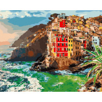 BK-GX45093 Картини за номерами Містечко на скеліRainbow Art BK-GX45093 Картини за номерами Містечко на скеліRainbow Art