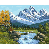 BK-GX43677 Картина Розмальовка Засніжені гориRainbow Art BK-GX43677 Картина Розмальовка Засніжені гориRainbow Art