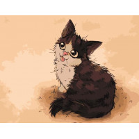 SR-DY190 Малюнок по цифрам Мультяшний котикStrateg SR-DY190 Малюнок по цифрам Мультяшний котикStrateg