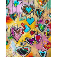 SR-GS1014 Картина за номерами Гірлянда з сердецьStrateg SR-GS1014 Картина за номерами Гірлянда з сердецьStrateg