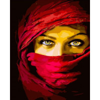 SR-B-GS202 Картина за номерами Погляд східної принцесиStrateg SR-B-GS202 Картина за номерами Погляд східної принцесиStrateg