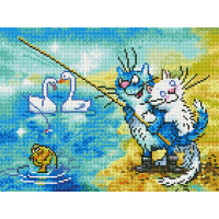 Набір алмазної мозаїки Rainbow Art Закохані на відпочинку (EJ1411, На підрамнику)