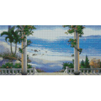 Алмазна живопис ТМ Алмазна мозаїка Тераса біля моря (DM-081, Без підрамника)