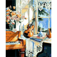 AS0201 Картина розмальовка У гостях у музиканта ArtStory AS0201 Картина розмальовка У гостях у музиканта ArtStory