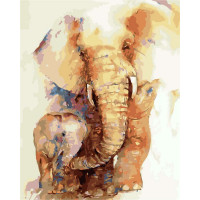 AS0275 Малюнок за цифрами Слоненя з мамою ArtStory AS0275 Малюнок за цифрами Слоненя з мамою ArtStory