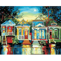AS0372 Забарвлення за цифрами Кольорові будиночки ArtStory AS0372 Забарвлення за цифрами Кольорові будиночки ArtStory